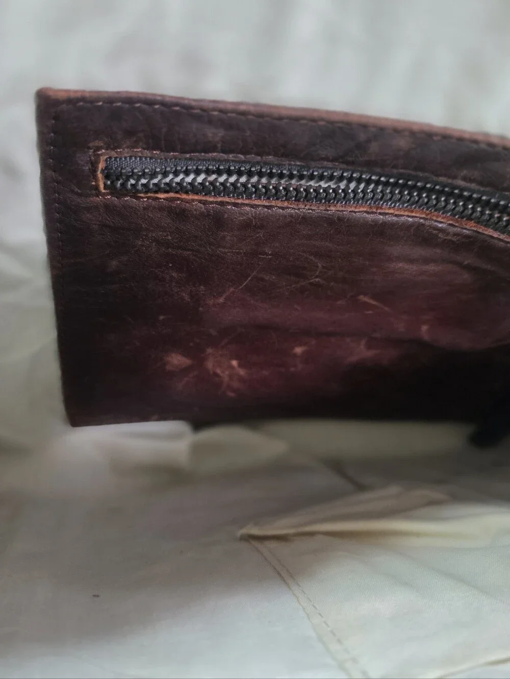 Stylish Oversize Brown Calf Hair Cowhide Leather Travel Patchwork Bag 21